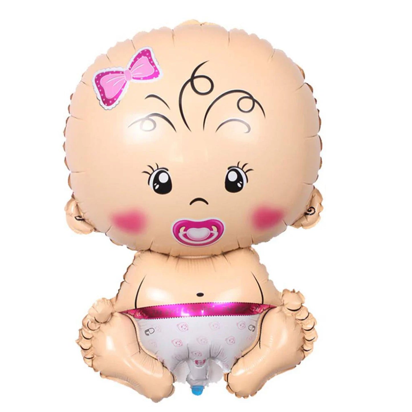 28-Inch Baby Shape Foil Balloon, perfect for Baby Girl Showers and Welcome Parties. Elevate your celebration with this charming decoration from HK Balloons.