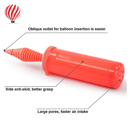 HK balloons Single Manual Balloon Hand Pump - Inflate Your Balloons Easily! | Handy Air Pump for Balloons | Perfect for Latex, Foil, Helium Balloons