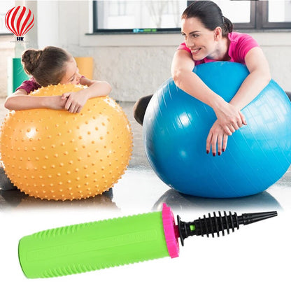 HK balloons Handheld Balloon Pump Dual-action inflator for balloons, exercise balls, yoga balls, and pool floats.