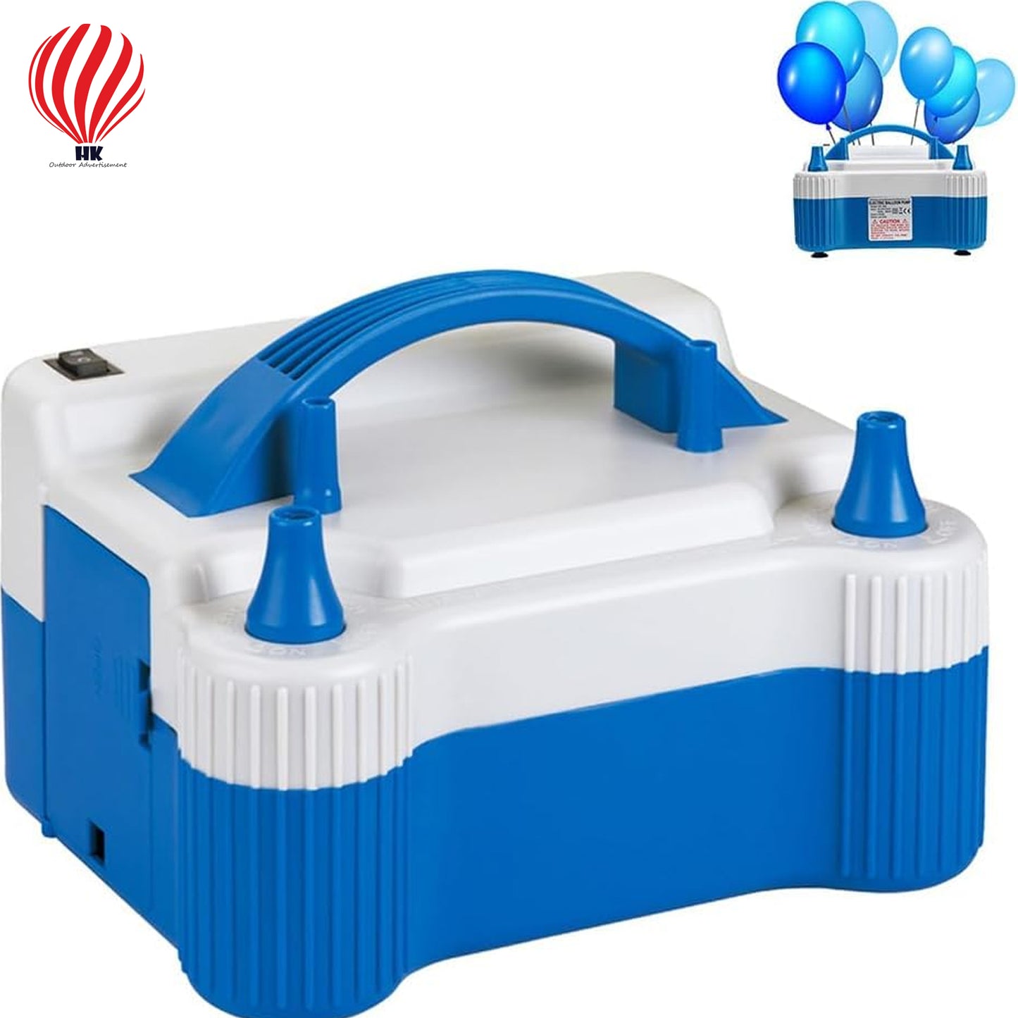 HK balloons High-voltage Double-hole AC Portable Electric Balloon Pump Plug & Play Balloon Air Pump Inflator For Wedding Birthday Party