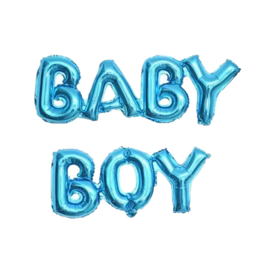 HK balloons  Baby Boy Foil Balloon, Birthday Decoration (Blue)