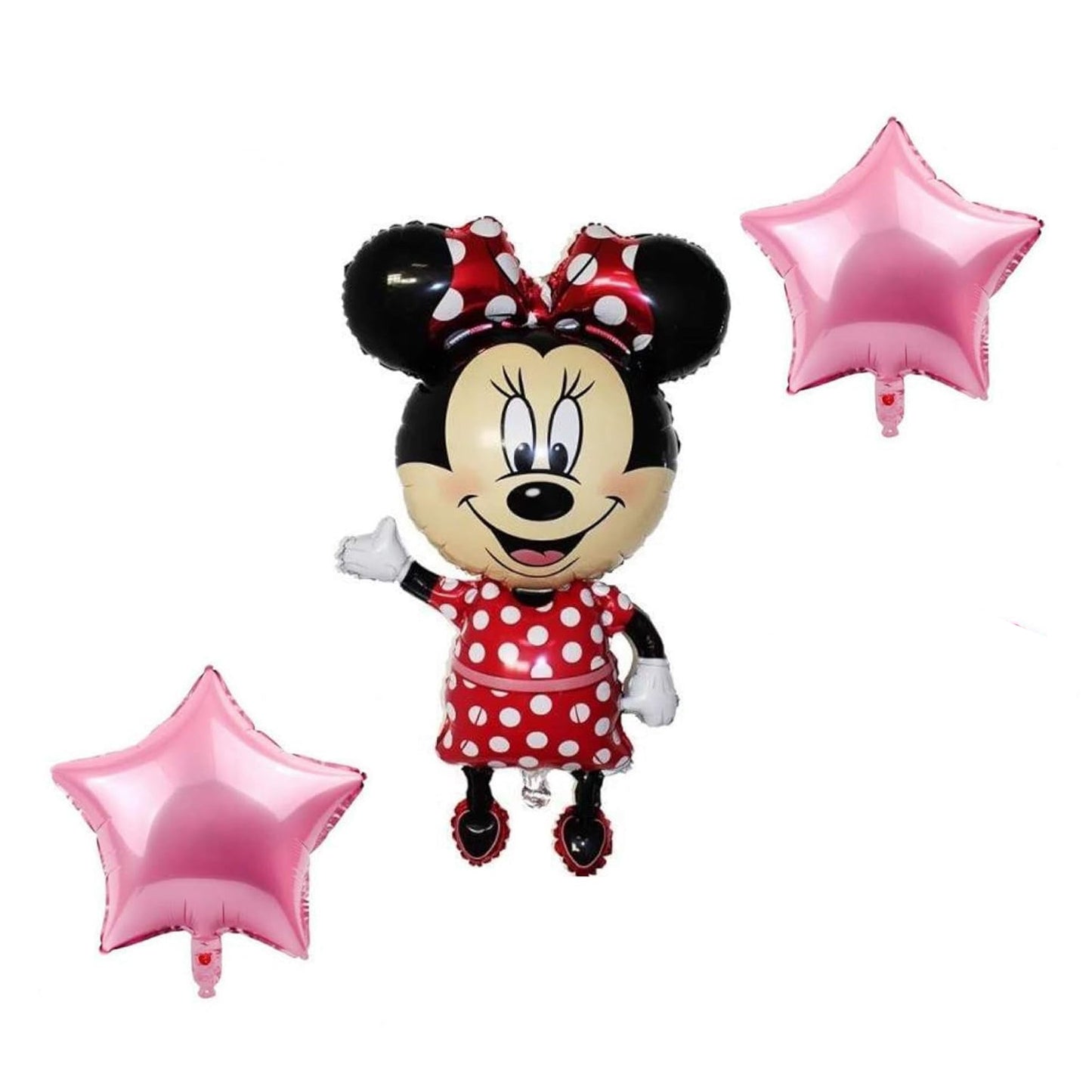 HK balloons Special you Cartoon character minnie foil balloon set for girls & kids Birthday party, baby shower, Namming cermony, Kids room decoration, Theme party decoration- pack of 5