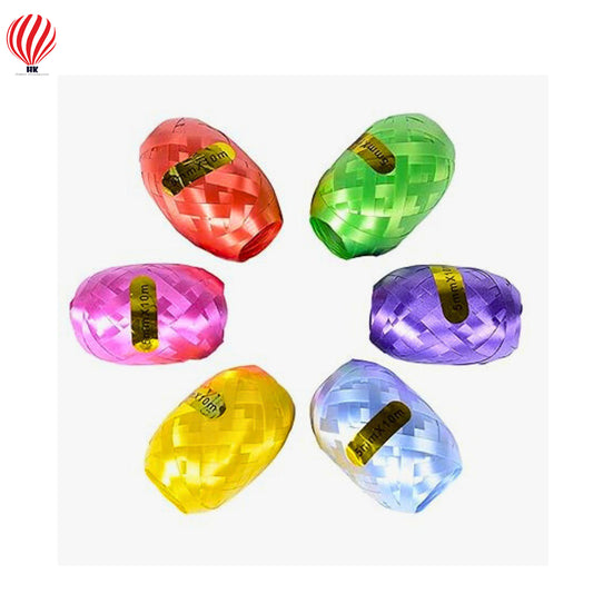 Multicolor Metallic Curling Ribbons for Balloon Tying – 6PC