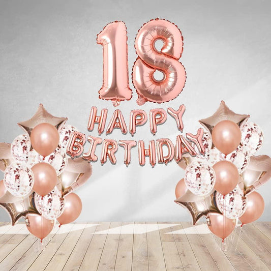 HK balloons Rosegold Birthday Decor(18)