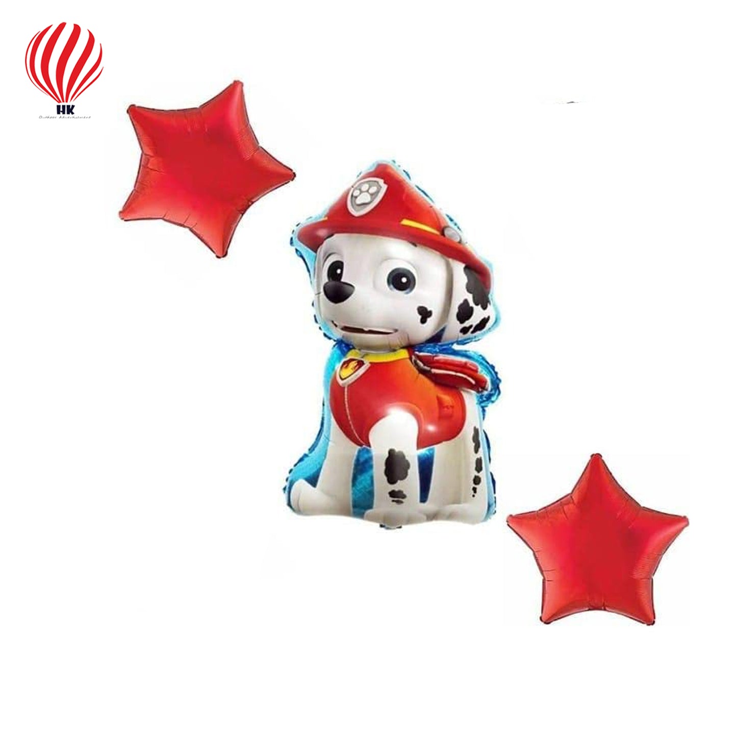 HK Balloons Party24x7 PAW Patrol theme helium supported foil balloons for balloon bouquets girl theme | Birthday party | Theme party | Baby shower for boys and girls birthday decoration (pack of 5)