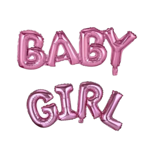 HK balloons  Baby Girl Foil Balloon, Birthday Decoration