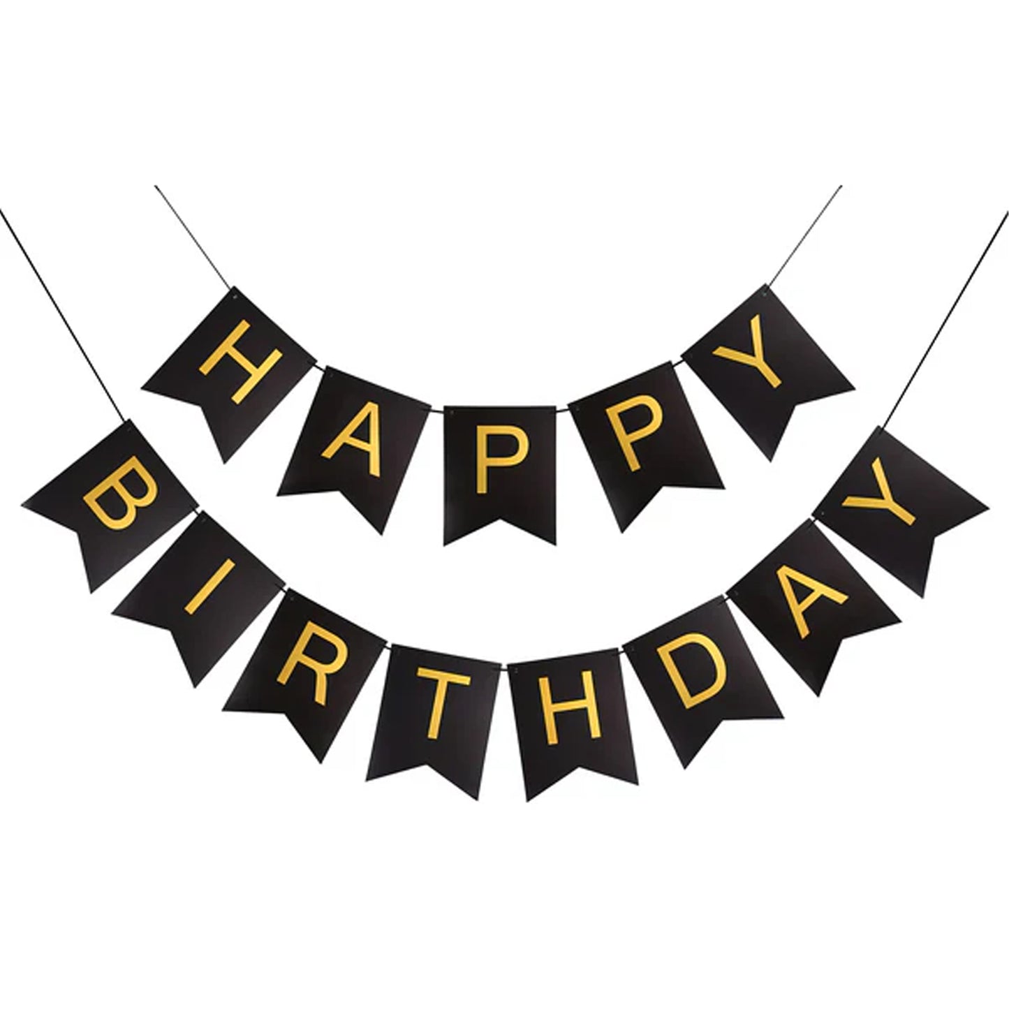 HK balloons The party collective Happy Birthday Letters Cut Out Bunting Banner For Theme Decoration, Birthday Decoration