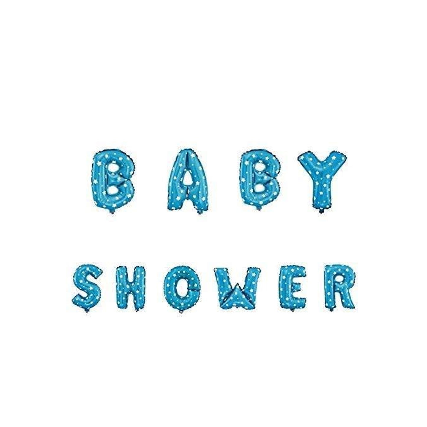 HK balloons  Baby Shower Letter Foil Balloons / Baby Shower Decoration Material - Blue