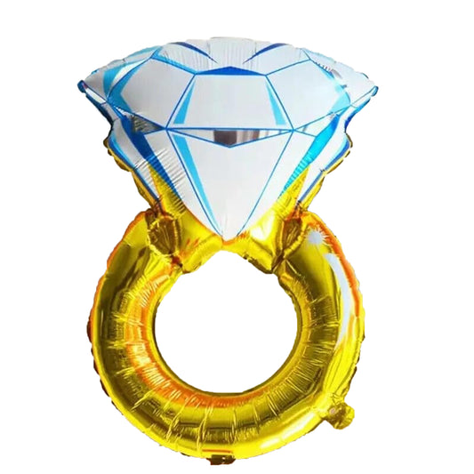 HK-balloons-Atpata Funky 32 inch Diamond Ring Foil Balloon for Wedding Engagement HK-balloons-Ring Ceremony Marry Me Proposal Bride To Be Groom To Be Celebration and Anniversary...