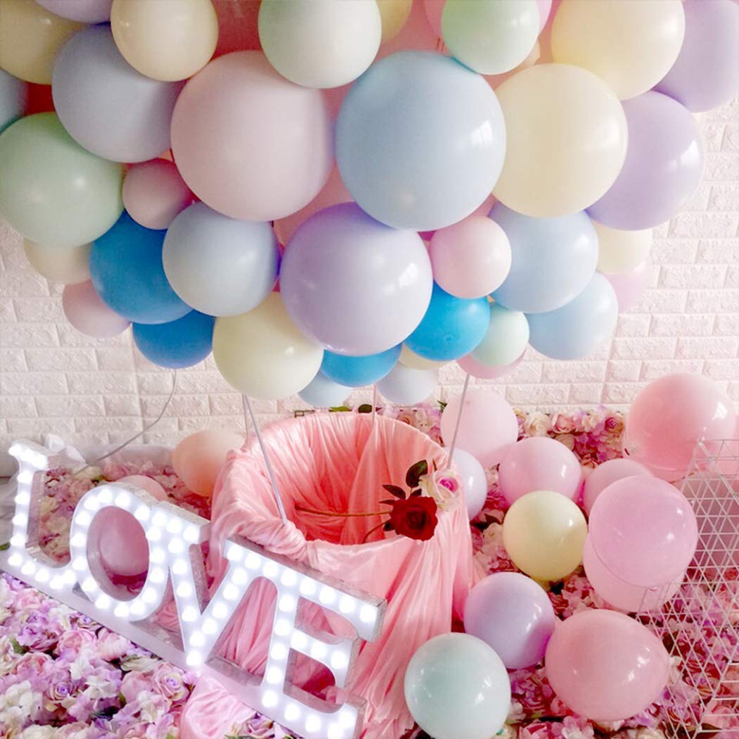 HK balloons Pack of 50 Pastel Colour Balloons For birthday decoration Baby Shower Anniversary wedding Decorations Balloons pastel Themed Decoration Items Kit