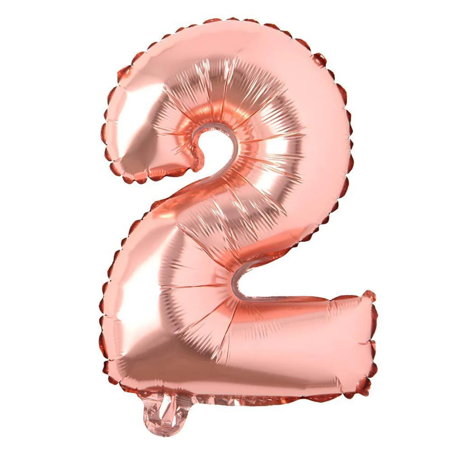 HK balloons 40 inches Number Foil Balloon Rose Gold Number 2