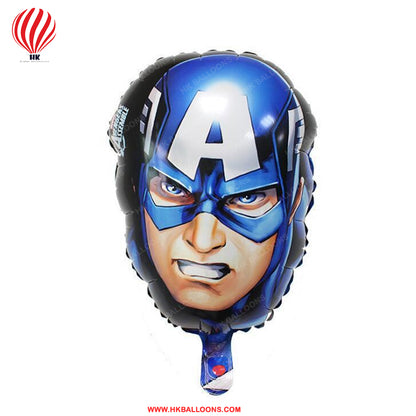 HK balloons  Captain America Face Shape Avenger Theme Foil Balloon 18 Inch