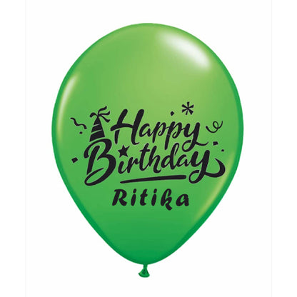 Personalized Name Printed Birthday Party Balloons with Birthday Boy/Girl Name