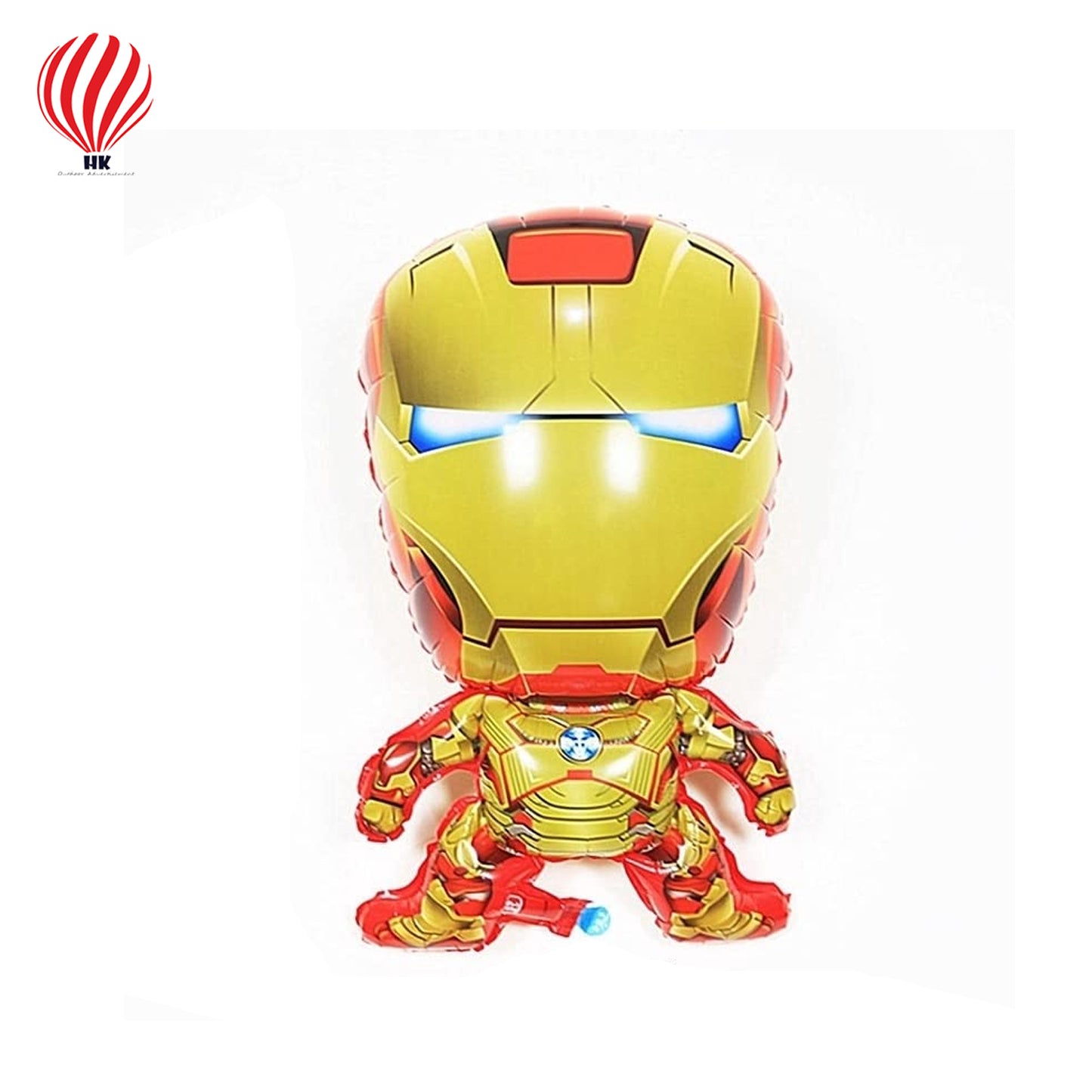 HK Balloons Fun Affairs Superhero Avengers Ironman Theme Foil Balloon for Boys Kids Girls Birthday Chiller Party Decoration | 5 Pcs, Multicolor