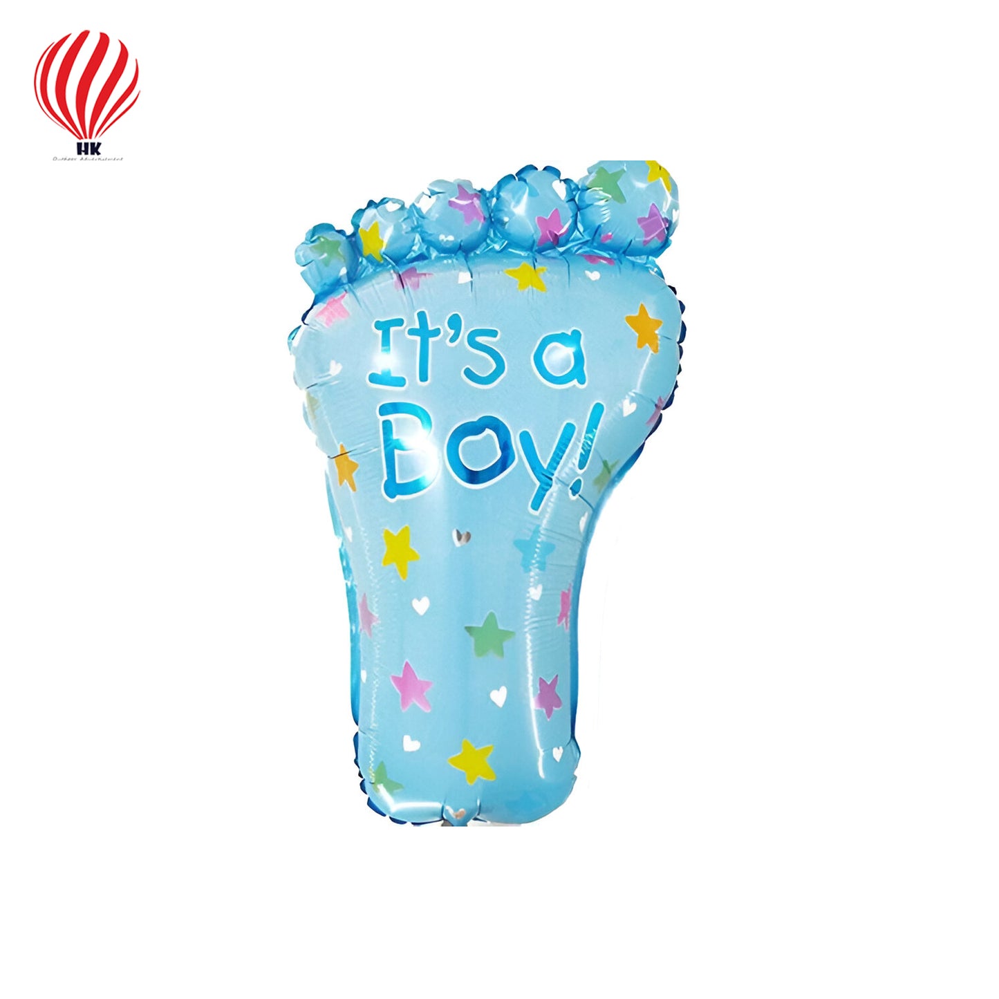 HK balloons Theme My party ITS A BOY FOOTPRINT Shape Foil Balloon for BABY SHOWER/BABY BOY ARRIVAL party