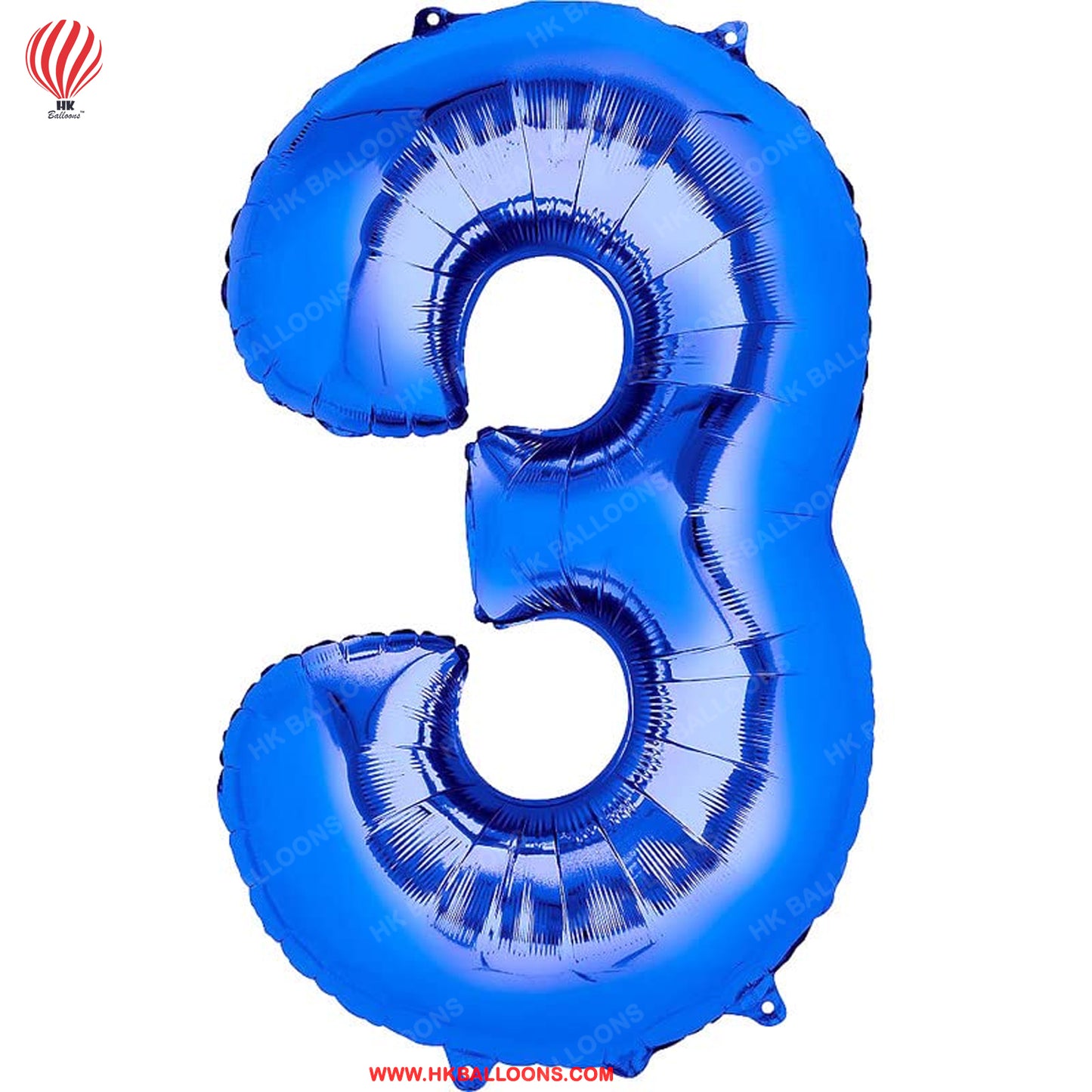 HK balloons  13 Number Numeric Digit Blue Foil Balloon