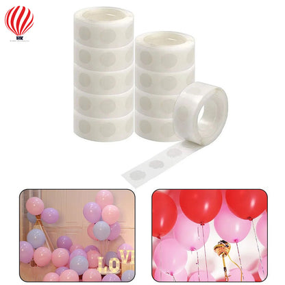 HK balloons Double Sided Balloon Glue for Dots Sticker Adhesive Point Tape, for Wedding, Christmas, Birthday Party, Home Decoration