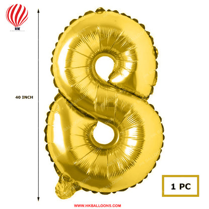 HK balloons   Gold Number 8