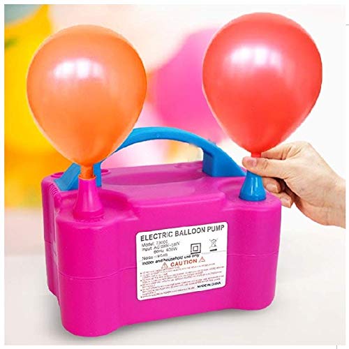 HK balloons Two Nozzles High Power Electric Balloon Inflator Pump Machine For Birthday Anniversary Baby Shower Party Decorations (Multicolor, Pack of 1)