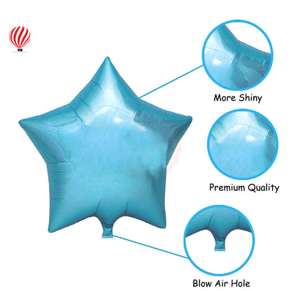 HK balloons 2nd Birthday Decoration Items Blue For Boys - 56Pcs Two Sweet Decoration - material latex, rubber, foil