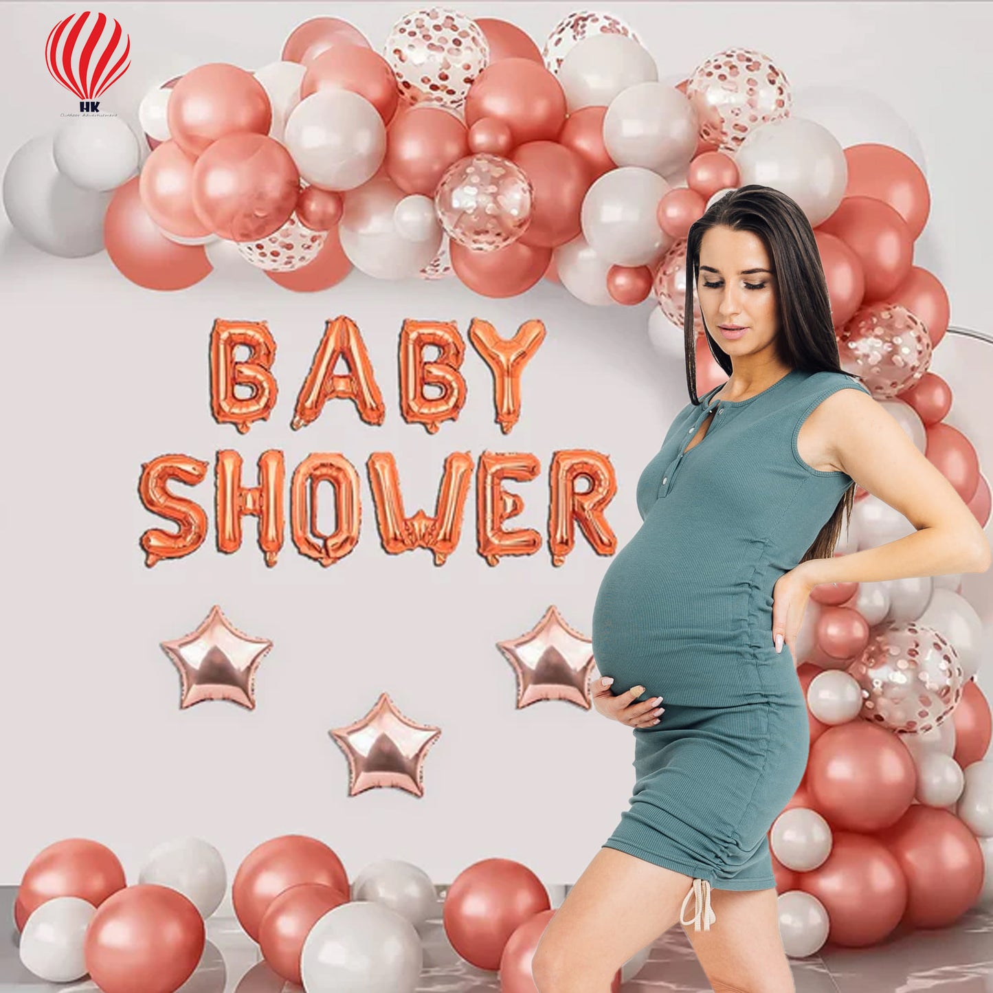 HK balloons Grand your star with Baby Shower Kit