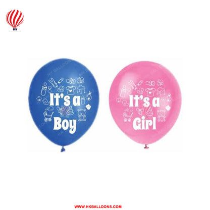 HK Balloons Pack of 36 Baby Shower Decoration Items Combo For Baby Girl Or Boy Arrival Decorations Baby Shower Party Decoration Set -Baby Shower Decoration Kit