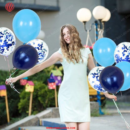 HK balloons 21 Birthday Decorations, Blue 21st Birthday Decorations Boys Girls Party Supplies, Happy 21st 2nd 1st Birthday Balloons Suppliers with Foil Fringe Curtains for Kids Men Woman Birthday Party (21st)