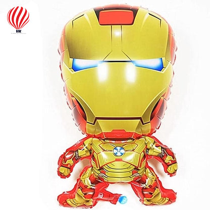 HK Balloons Fun Affairs Superhero Avengers Ironman Theme Foil Balloon for Boys Kids Girls Birthday Chiller Party Decoration | 5 Pcs, Multicolor