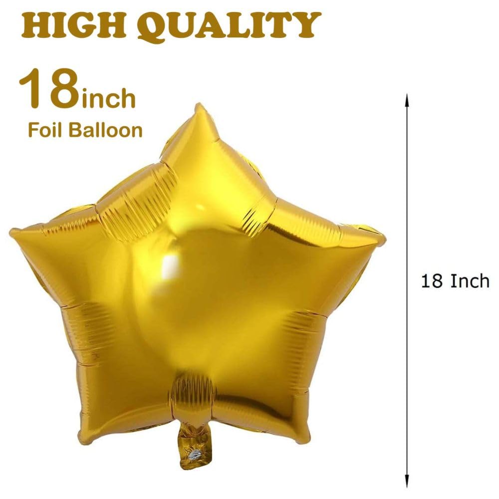 HK balloons 63 pcs set birthday decoration items set Happy Birthday Banner balloon arch set with confetti balloon pump and square curtains Birthday Decorations Kit For Golden Themed Boy Girl husband