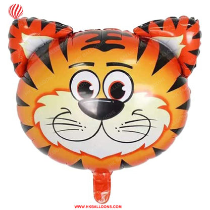 HK Balloons Jungle Animal Forest Theme Birthday Party Decorations Item Kit for boys- 104 Pcs Combo - Animal Face Shape Foil, Chrome Rubber Balloons - Jungle Theme Birthday Decoration Set