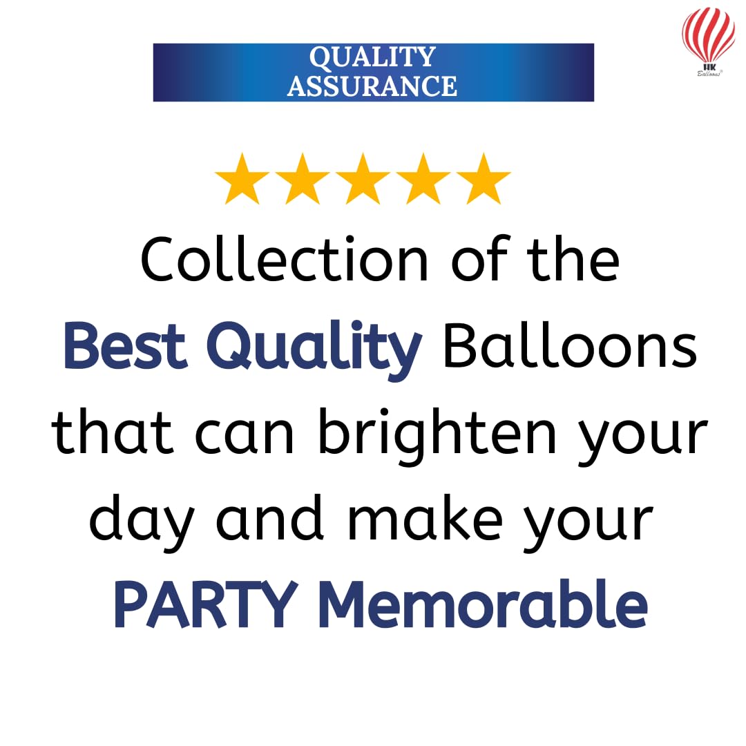 HK balloons Pack of 62 Silver Foil Happy Birthday decoration with LED birthday decoration Combo Set for Birthday Decoration Party Supplies with Fairly LED Lights