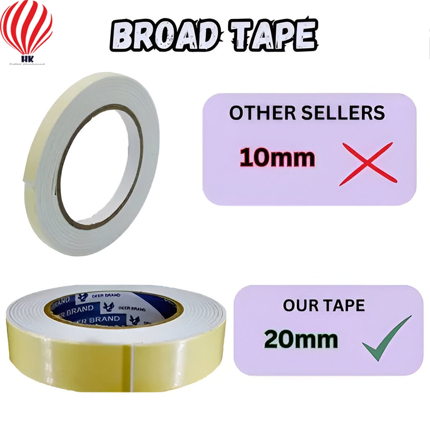 HK balloons Double Side Foam Tape