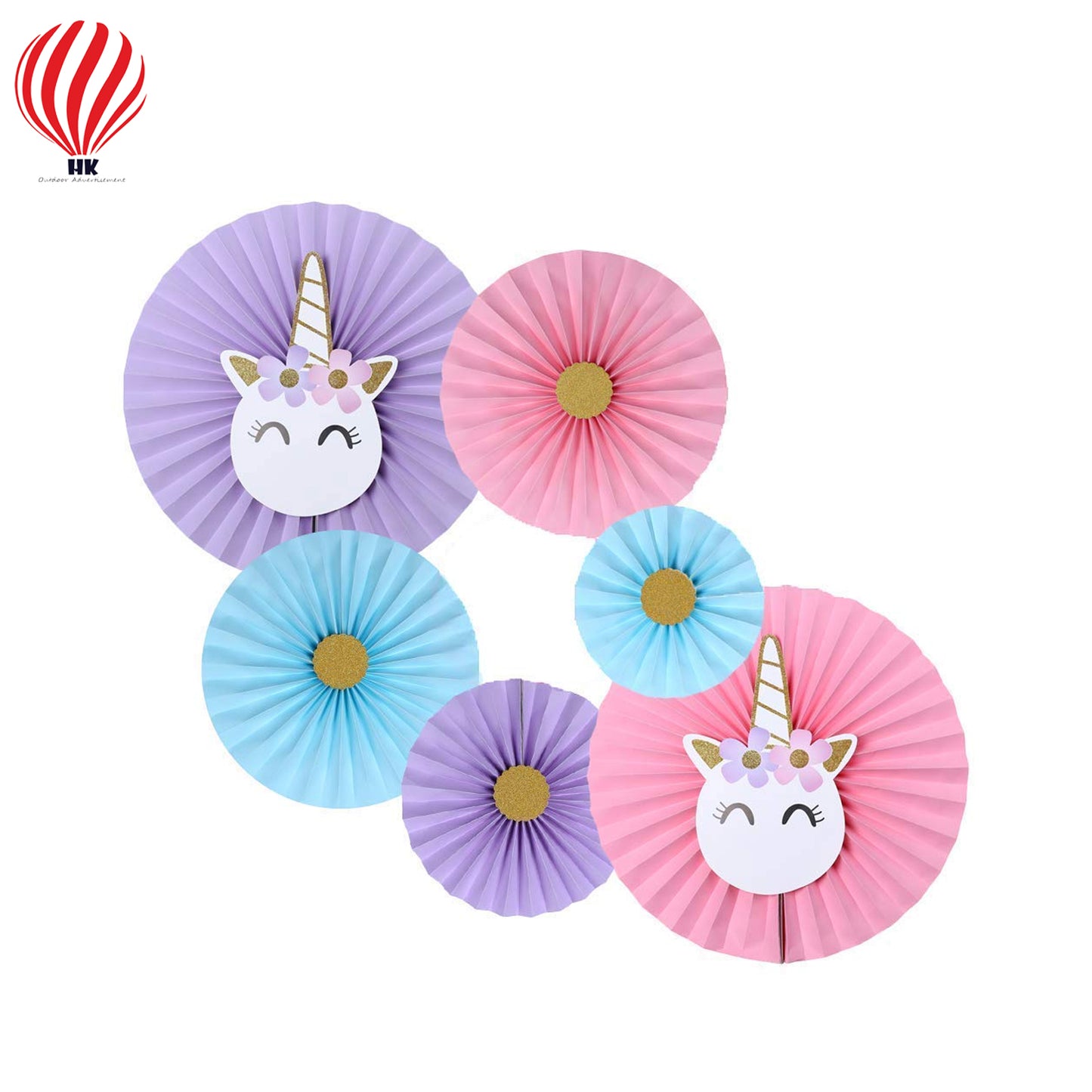 HK balloons Unicorn Theme Happy Birthday Decoration Kit for Girls