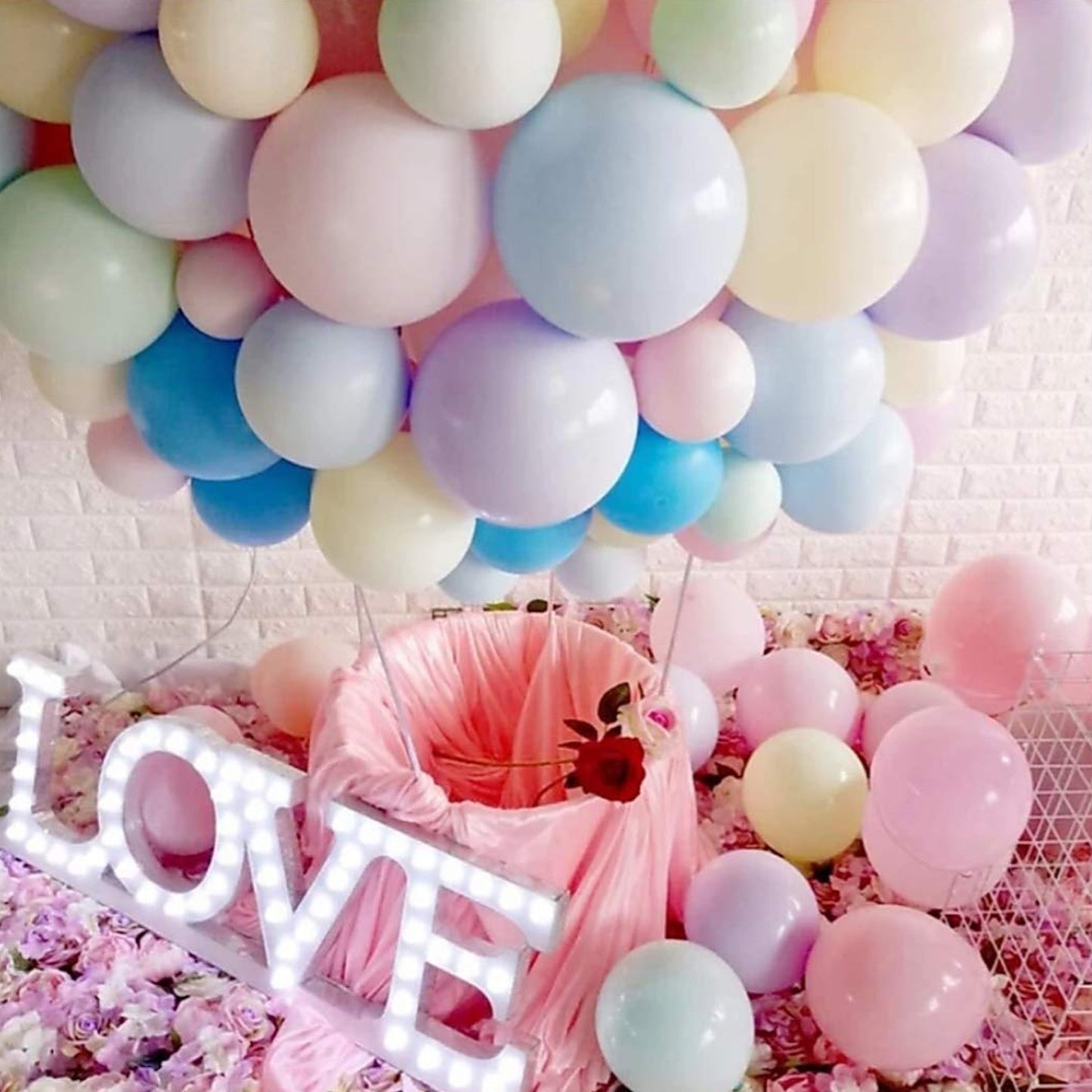 HK balloons Pack of 500 Pastel Latex Balloons For Birthday Baby Shower Anniversary wedding Decorations