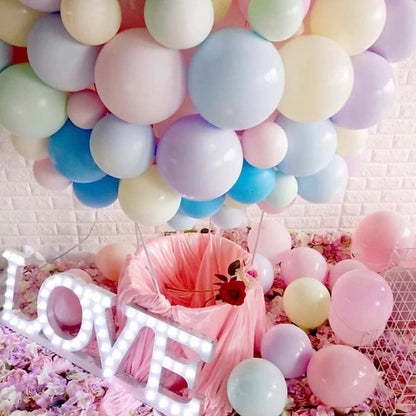 HK balloons Pack of 500 Pastel Latex Balloons For Birthday Baby Shower Anniversary wedding Decorations